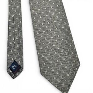 Polo Ralph Lauren 100% Silk Tie Geometric Handmade In USA